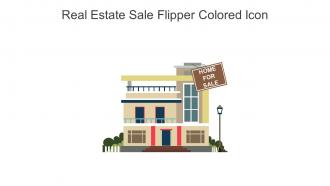 Real Estate Sale Flipper Colored Icon In Powerpoint Pptx Png And Editable Eps Format