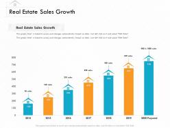 Real estate sales growth m3167 ppt powerpoint presentation show layout