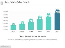 Real estate sales growth ppt templates