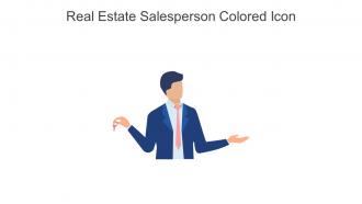 Real Estate Salesperson Colored Icon In Powerpoint Pptx Png And Editable Eps Format