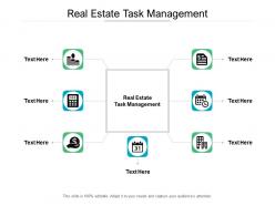 Real estate task management ppt powerpoint presentation summary mockup cpb