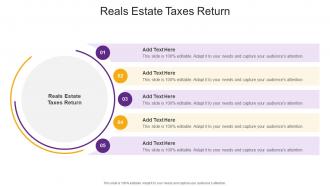 Real Estate Taxes Return In Powerpoint And Google Slides Cpb