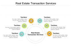 Real estate transaction services ppt powerpoint presentation show visuals cpb