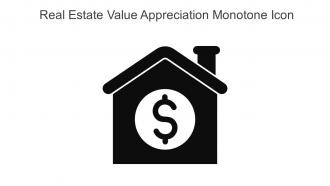 Real Estate Value Appreciation Monotone Icon In Powerpoint Pptx Png And Editable Eps Format