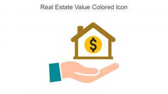 Real Estate Value Colored Icon In Powerpoint Pptx Png And Editable Eps Format