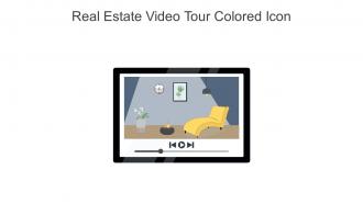 Real Estate Video Tour Colored Icon In Powerpoint Pptx Png And Editable Eps Format