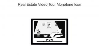 Real Estate Video Tour Monotone Icon In Powerpoint Pptx Png And Editable Eps Format