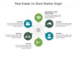Real estate vs stock market graph ppt powerpoint presentation outline pictures cpb