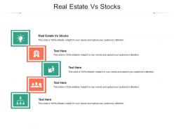 Real estate vs stocks ppt powerpoint presentation professional layouts cpb