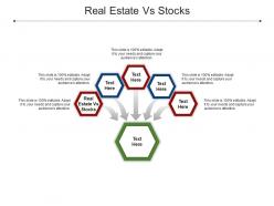 Real estate vs stocks ppt powerpoint presentation slide download cpb