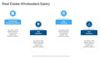 Real Estate Wholesalers Salary In Powerpoint And Google Slides Cpb