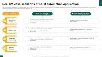 Real Life Case Scenarios Of RCM Automation Application