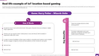 Real Life Example Of IoT Location Based Gaming Transforming Future Of Gaming IoT SS