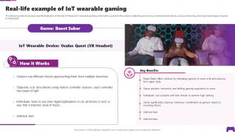 Real Life Example Of IoT Wearable Gaming Transforming Future Of Gaming IoT SS