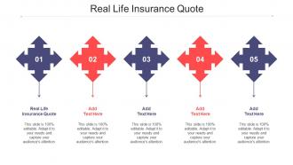 Real Life Insurance Quote Ppt Powerpoint Presentation Model File Formats Cpb