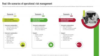 Real Life Scenarios Of Operational Risk Management Supplier Risk Management