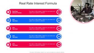 Real Rate Interest Formula In Powerpoint And Google Slides Cpb