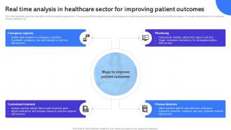 Real Time Analysis In Healthcare Sector For Improving Patient Outcomes