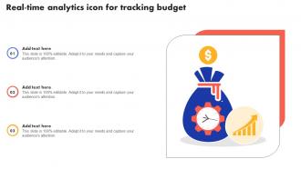 Real Time Analytics Icon For Tracking Budget
