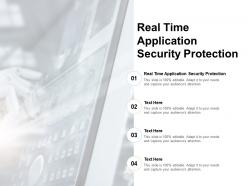 Real time application security protection ppt powerpoint presentation professional cpb