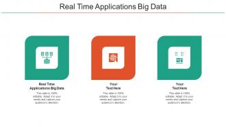 Real Time Applications Big Data Ppt Powerpoint Presentation Pictures Cpb