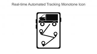 Real Time Automated Tracking Monotone Icon In Powerpoint Pptx Png And Editable Eps Format