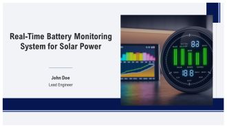 Real Time Battery Monitoring System For Solar Power PPT PowerPoint AT