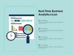 Real time business analytics icon