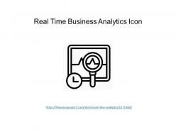 Real time business analytics icon