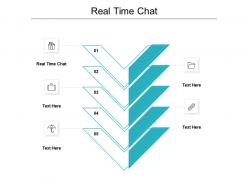 Real time chat ppt powerpoint presentation icon template cpb