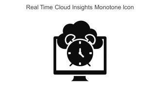 Real Time Cloud Insights Monotone Icon In Powerpoint Pptx Png And Editable Eps Format