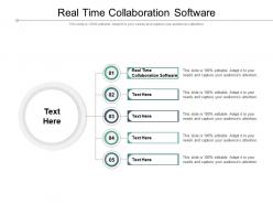Real time collaboration software ppt powerpoint presentation outline show cpb