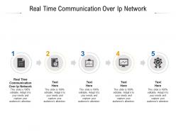 Real time communication over ip network ppt powerpoint presentation visual aids cpb