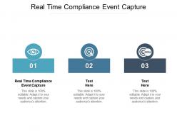 Real time compliance event capture ppt powerpoint presentation inspiration good cpb
