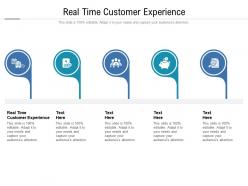 Real time customer experience ppt powerpoint presentation summary skills cpb