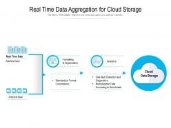 Real time data aggregation for cloud storage