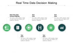 Real time data decision making ppt powerpoint presentation styles infographic template cpb