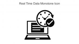 Real Time Data Monotone Icon In Powerpoint Pptx Png And Editable Eps Format