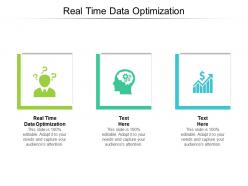 Real time data optimization ppt powerpoint presentation summary portrait cpb