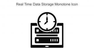Real Time Data Storage Monotone Icon In Powerpoint Pptx Png And Editable Eps Format