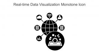 Real Time Data Visualization Monotone Icon In Powerpoint Pptx Png And Editable Eps Format