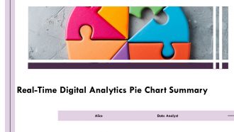 Real Time Digital Analytics Pie Chart Summary PPT PowerPoint AT