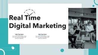 Real Time Digital Marketing Ppt Powerpoint Presentation Diagram Images