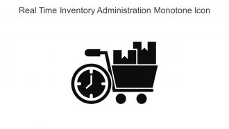 Real Time Inventory Administration Monotone Icon In Powerpoint Pptx Png And Editable Eps Format