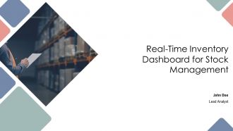 Real Time Inventory Dashboard For Stock Management PPT Demonstration AT