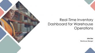 Real Time Inventory Dashboard For Warehouse Operations PPT Graphics AT