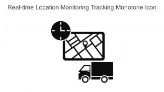 Real Time Location Monitoring Tracking Monotone Icon In Powerpoint Pptx Png And Editable Eps Format