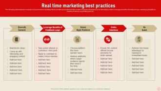 Real Time Marketing Best Practices Integrating Real Time Marketing MKT SS V