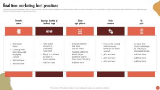 Real Time Marketing Best Practices RTM Guide To Improve MKT SS V
