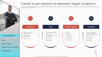 Real Time Marketing Create Buyer Persona To Represent Target Audience Mkt Ss V